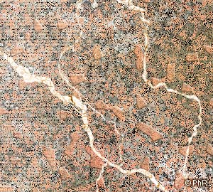 Roches Granite rose veines de quartz