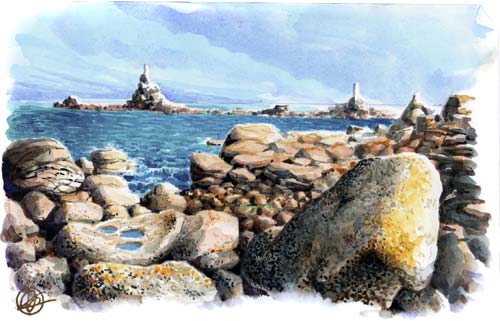 Sentier et roches